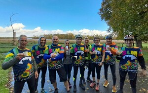 Belle sortie VTT, avec un groupe important, pleine d'imprévus et de rebondissements